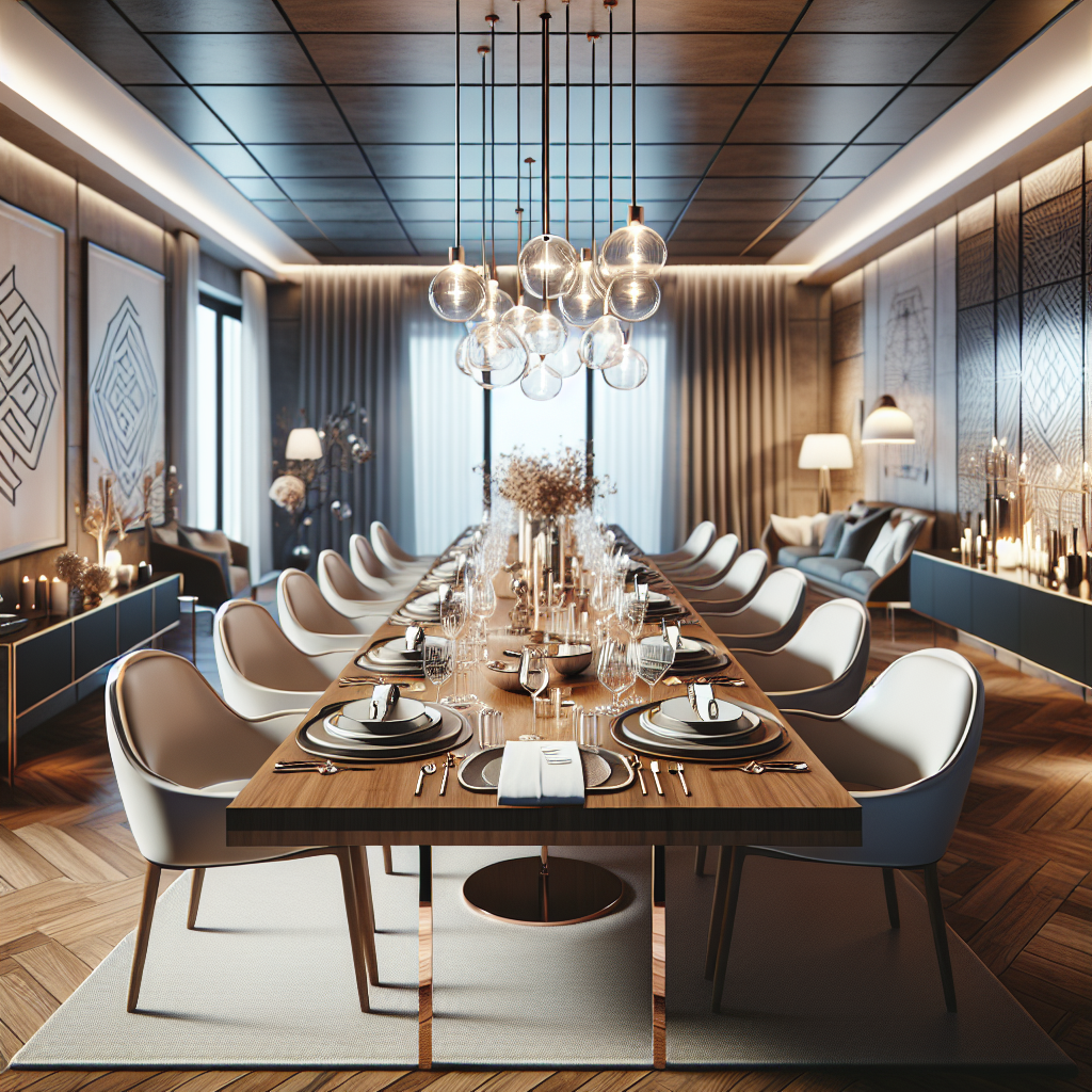 Stylish dining table